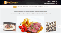 Desktop Screenshot of foodsource.ae