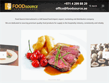 Tablet Screenshot of foodsource.ae