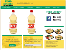 Tablet Screenshot of foodsource.net
